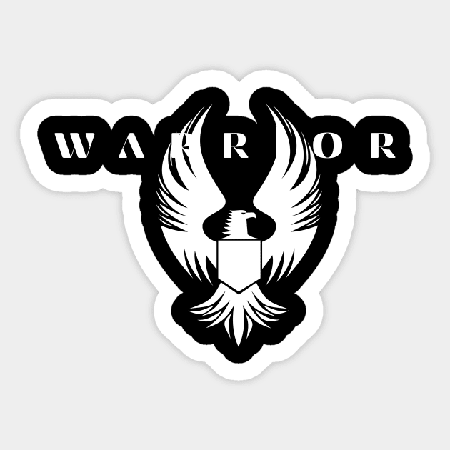 Warrior Phoenix Rising Sticker by MyUniqueTee